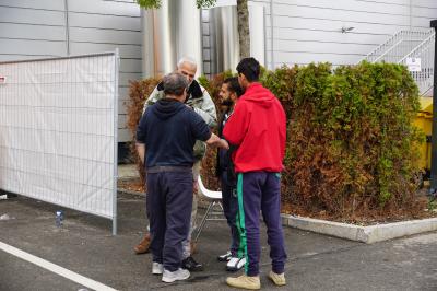 Fluechtlingsunterbringung auf der Messe Stuttgart - Platz fuer 2500 Personen
